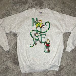 🎄Vintage 90’s NOEL Christmas Sweater Made in USA Size XL Ugly Christmas sweater
